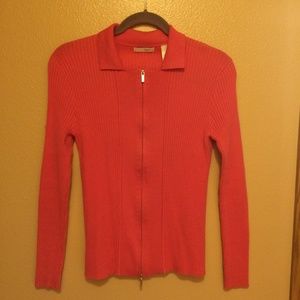 Pink Liz Claiborne Golf Cardigan